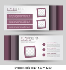 Flyer banner or web header template set. Vector illustration promotion design background.