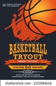 Flyer Basketball Match Tryout