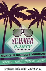 flyer for the beach party