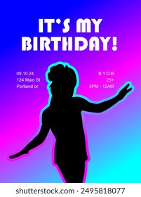 Flyer Birthday customizable flyer template