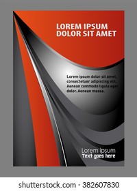 Flyer booklet template design catalog brochure folder
