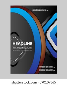 Flyer booklet template design catalog brochure folder
