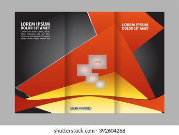 Flyer booklet template design catalog brochure folder
