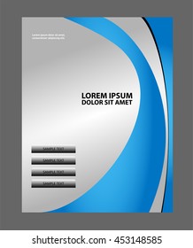 Flyer booklet template design catalog brochure folder
