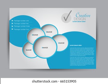 Flyer, brochure, billboard template design landscape orientation for education, presentation, website. Editable vector illustration.