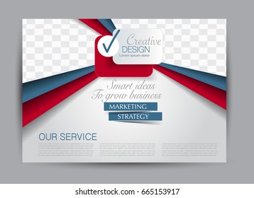 Flyer, brochure, billboard template design landscape orientation for education, presentation, website. Editable vector illustration.