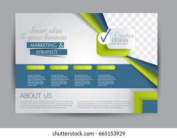 Flyer, brochure, billboard template design landscape orientation for education, presentation, website. Editable vector illustration.