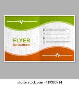 Flyer Broschüre Broschüre Layout Vorlage Vektorgrafik EPS10