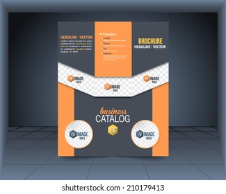 Flyer, Brochure or Catalog Cover Vector Design Template