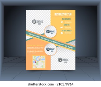 Flyer, Brochure or Catalog Cover Vector Design Template