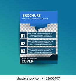 Flyer brochure cover annual report design for your projects