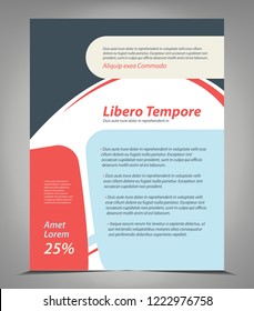 Flyer brochure, cover layout design print template, pamphlet vector Illustration