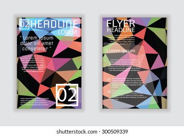  flyer, brochure & cover layout design print template business.