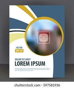 Flyer brochure, cover layout design print template, pamphlet vector Illustration