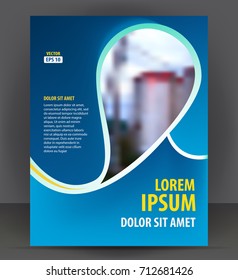 Flyer brochure, cover layout design print template, pamphlet vector Illustration