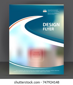 Flyer brochure, cover layout design print template, pamphlet vector Illustration