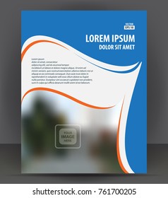 Flyer brochure, cover layout design print template, pamphlet vector Illustration