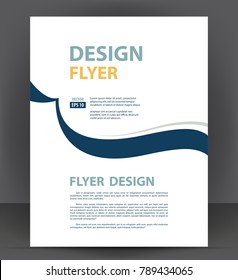 Flyer brochure, cover layout design print template, pamphlet vector Illustration