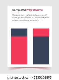 flyer, Brochure creative design, Trendy minimalist design, Vertical a4 format, company profile, A4, cover, report, Multipurpose template, back and inside pages