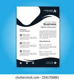 Flyer brochure design, business cover size A4 template
