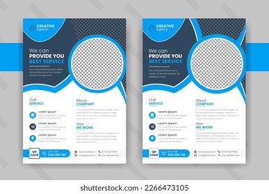 Flyer brochure design, business flyer size A4 template, creative leaflet, Print ready editable