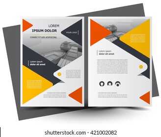 Flyer brochure design, business flyer size A4 template, creative leaflet, trend cover