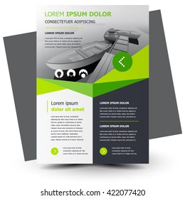 Flyer brochure design, business flyer size A4 template