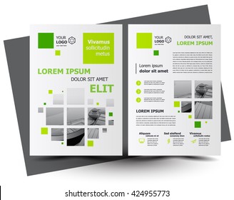 Flyer brochure design, business flyer size A4 template, creative leaflet, trend cover squares