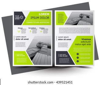 Flyer brochure design, business flyer size A4 template, creative leaflet, trend cover geometric