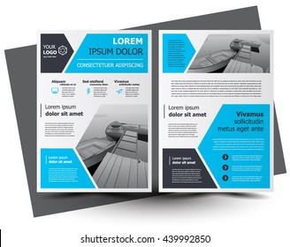 Flyer brochure design, business flyer size A4 template, creative leaflet, trend cover geometric