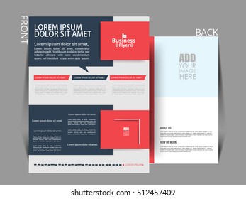 Flyer brochure design, business flyer size A4 template, creative leaflet.