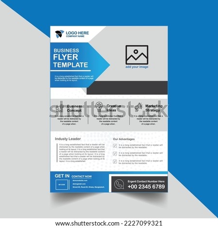 Flyer brochure design, business flyer size A4 template, creative flyer.