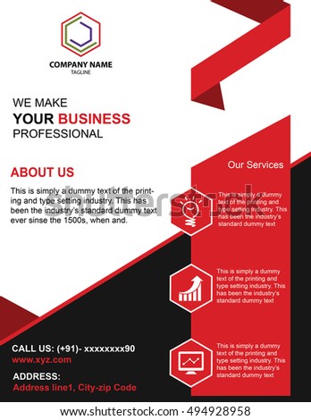 flyer brochure design business flyer size stock vector royalty free how to make a good flyer for your business