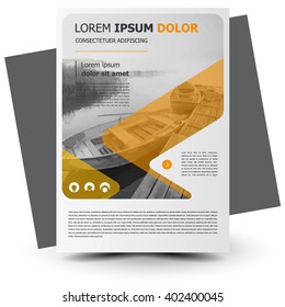 Flyer brochure design, flyer size A4 template, creative leaflet, trend cover