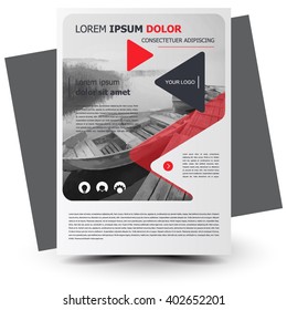 Flyer brochure design, flyer size A4 template, creative leaflet, trend cover