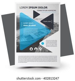 Flyer brochure design, flyer size A4 template, creative leaflet, trend cover