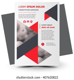 Flyer brochure design, flyer size A4 template, creative leaflet, trend cover