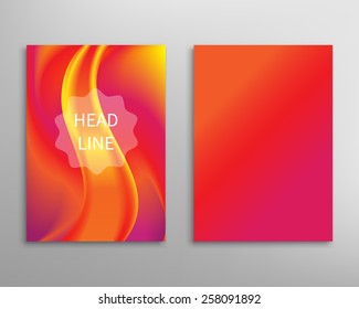 Flyer, Brochure Design Template. Abstract Wave Modern Background Vector.