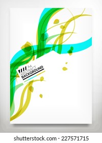 Flyer, Brochure Design Template, Business Abstract Geometric Background, Web or Print Design