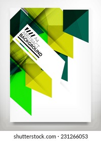 Flyer, Brochure Design Template, Business Abstract Geometric Background, Web or Print Design