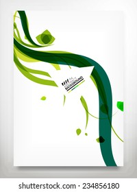 Flyer, Brochure Design Template, Business Abstract Geometric Background, Web or Print Design