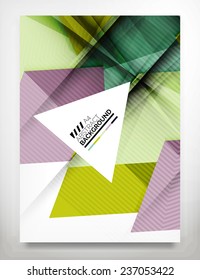 Flyer, Brochure Design Template, Business Abstract Geometric Background, Web or Print Design