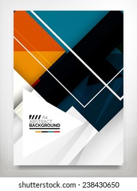 Flyer, Brochure Design Template, Business Abstract Geometric Background, Web or Print Design