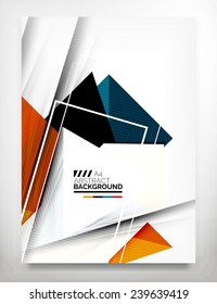 Flyer, Brochure Design Template, Business Abstract Geometric Background, Web or Print Design