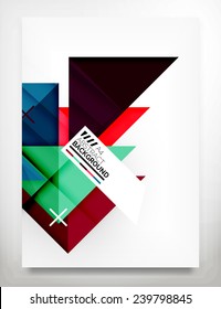 Flyer, Brochure Design Template, Business Abstract Geometric Background, Web or Print Design
