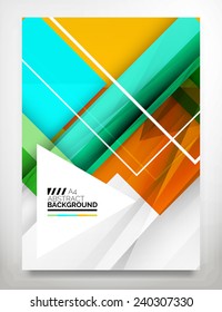 Flyer, Brochure Design Template, Business Abstract Geometric Background, Web or Print Design