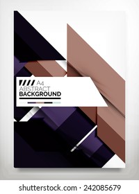 Flyer, Brochure Design Template, Business Abstract Geometric Background, Web or Print Design
