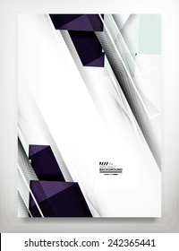 Flyer, Brochure Design Template, Business Abstract Geometric Background, Web or Print Design