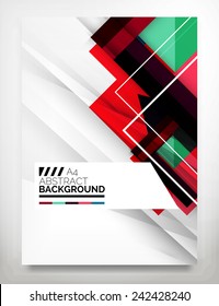 Flyer, Brochure Design Template, Business Abstract Geometric Background, Web or Print Design