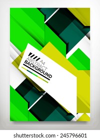 Flyer, Brochure Design Template, Business Abstract Geometric Background, Web or Print Design